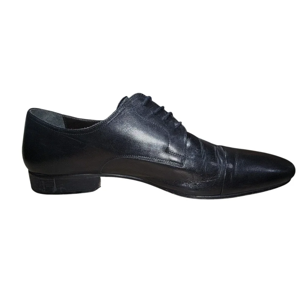 Bruno Magli Martico Men's Black Leather‎ Cap Toe Oxford Dress Shoes  Sz 11M
